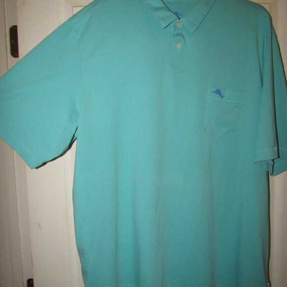 Tommy Bahama XXXL Casual Shirt Golf Polo EUC Teal Green - Picture 7 of 8
